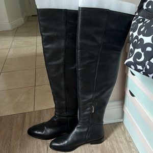 Vince Camuto Thigh High Leather Boots for Wide Calves